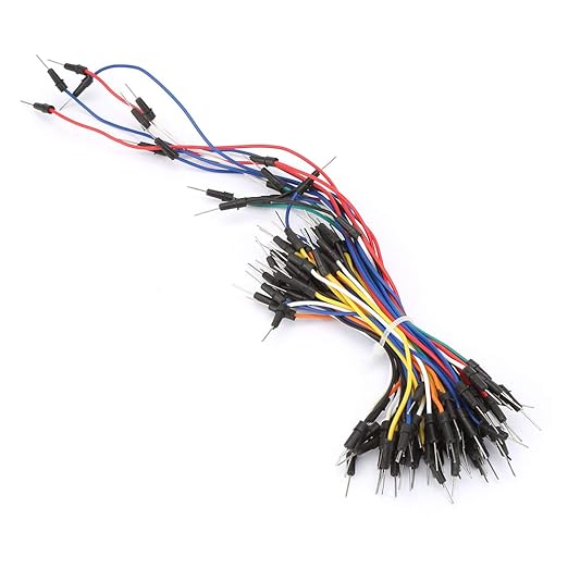 65pcs Breadboard Jumper Wires, Multicolors Solderless Flexible Jumper Wires, Cable Line Connector Test Cable Kit for Electronic Breadboard PCB