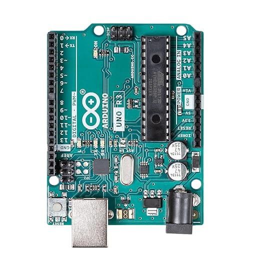 Arduino UNO R3 Original Genuine Board with DIP ATmega328P Microcontroller USB Type B 14 Digital I O PWM Pins for Robotics IoT Automation STEM DIY Electronics Projects