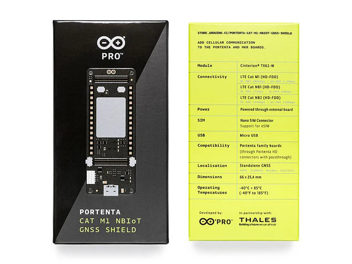 Arduino Portenta CAT.M1/NB IOT GNSS Shield