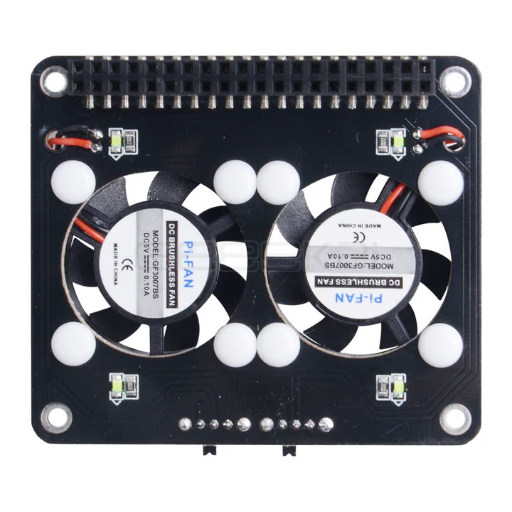 F19E Raspberry Pi Dual Cooling Fan Hat