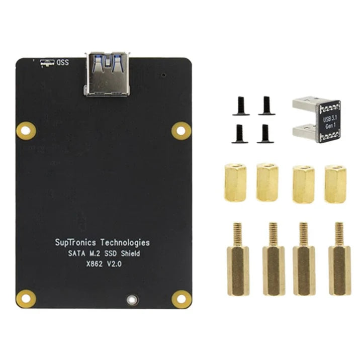 X862 V1.0 M.2 NGFF SATA SSD Storage Expansion Board for Raspberry Pi