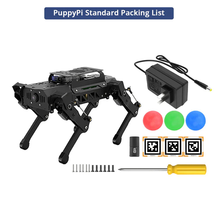 PuppyPi ROS Quadruped Robot with Raspberry Pi, Integrated with Large AI Model (ChatGPT)