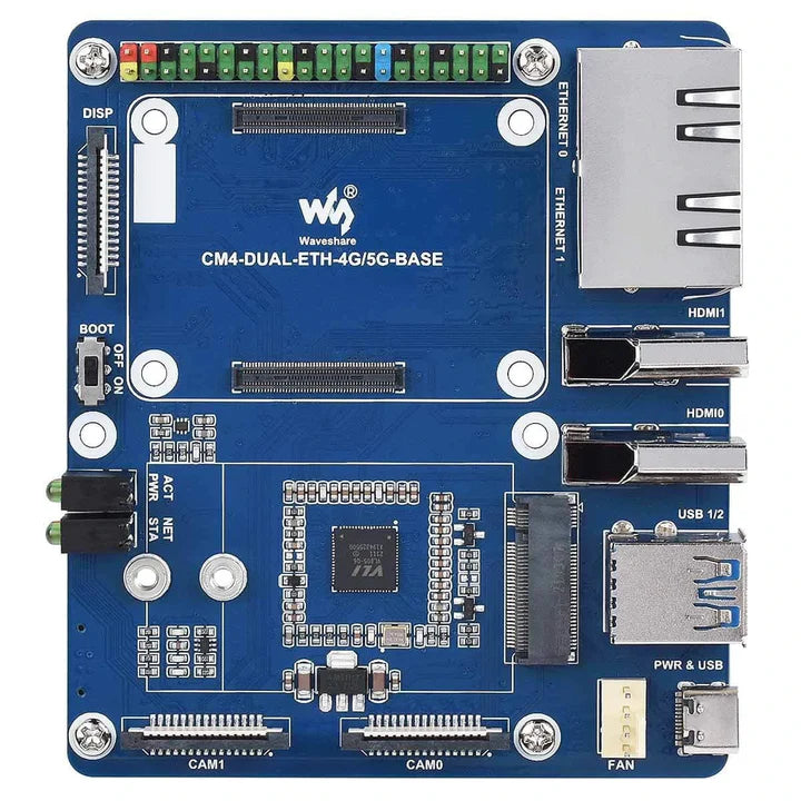 Dual Gigabit Ethernet 5G/4G Base Board