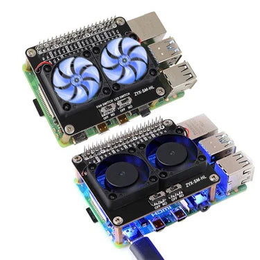 F19E Raspberry Pi Dual Cooling Fan Hat