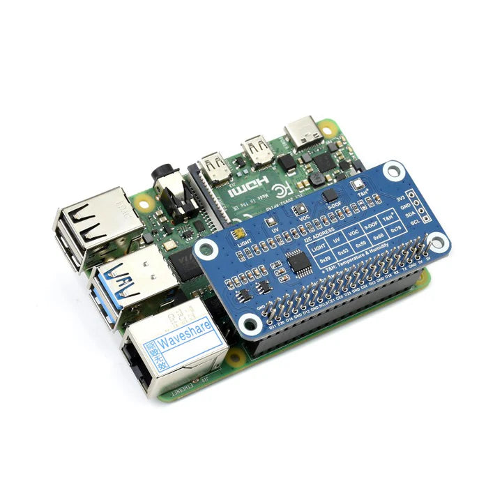 Environment Sensor I2C HAT for Raspberry Pi