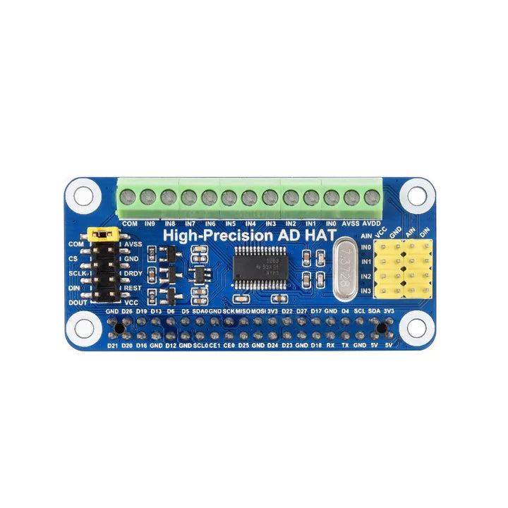 High-Precision AD HAT For Raspberry Pi