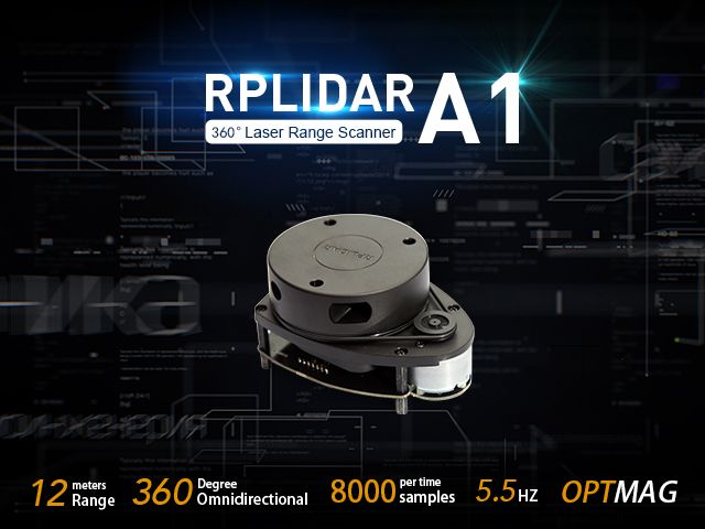 RPLidar A1M8 360 Degree Laser Scanner Kit - 12M Range