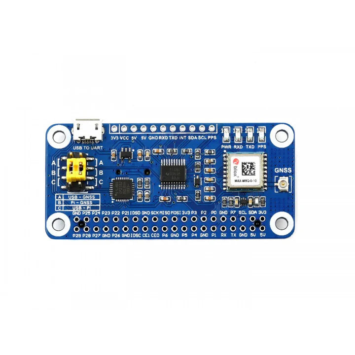MAX-M8Q GNSS HAT for Raspberry Pi, Multi-constellation Receiver Support, GPS, Beidou, Galileo, GLONASS