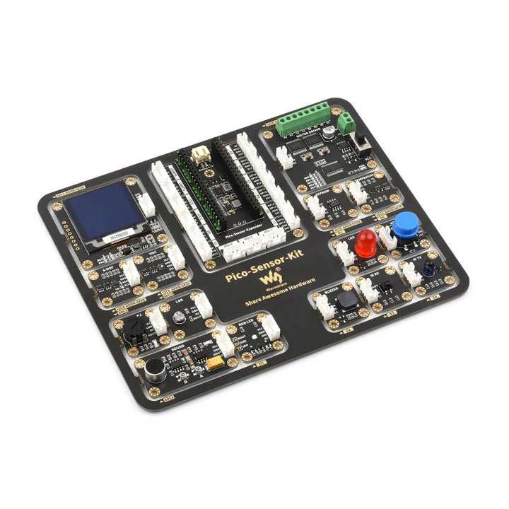 Raspberry Pi Pico Sensor Kit - expansion board and 15 modules