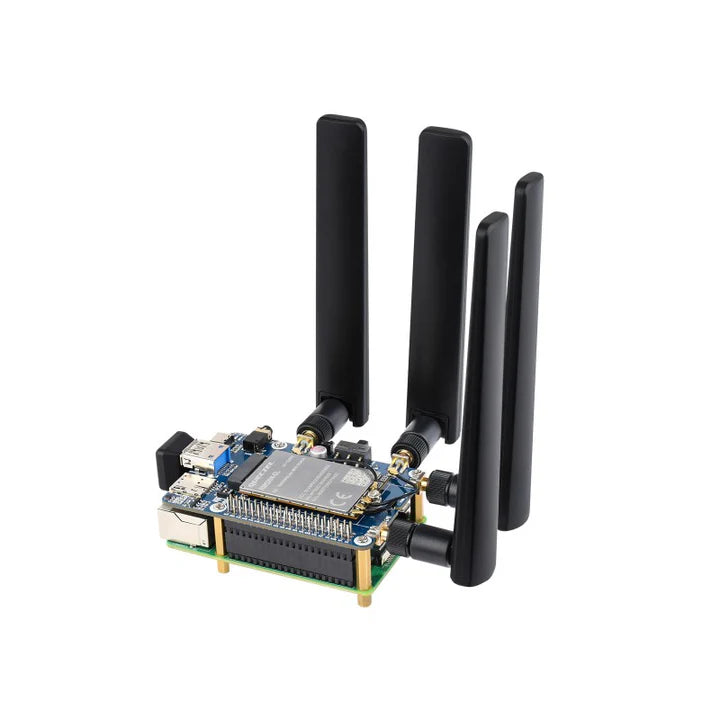 RM520N-GL 5G HAT for Raspberry Pi with Case, Quad Antennas LTE-A